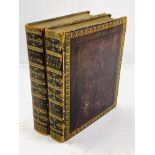 Holy Bible, published 1817, volume 1 and volume 1 part 2, bound in gilt decorated leather
