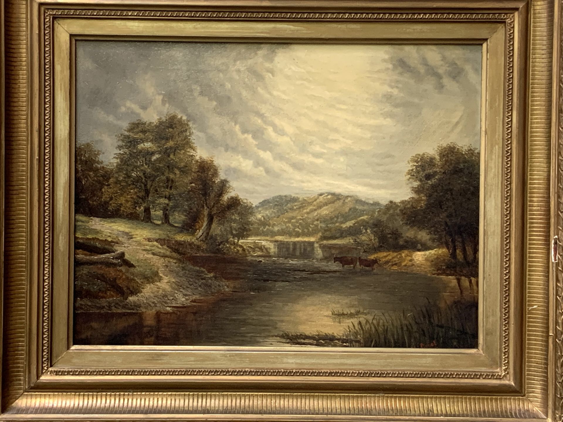 Gilt framed oil on canvas