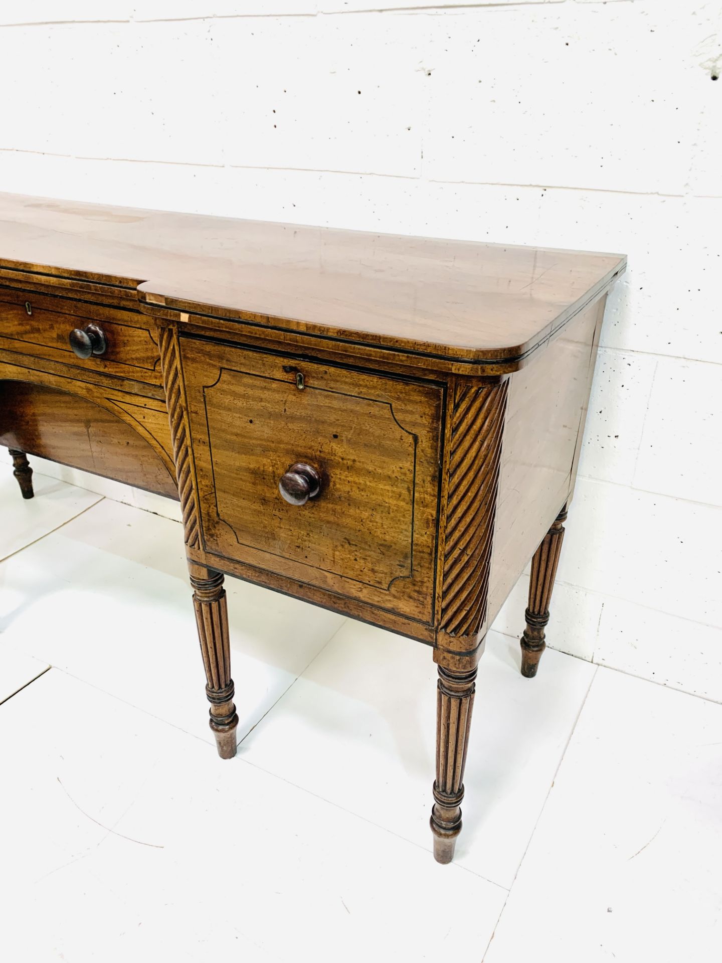 19th century mahogany break-front sideboard - Image 2 of 9