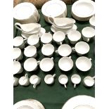Approximately 160 pieces of Wedgwood 'Signet' white and gold rimmed dinnerware