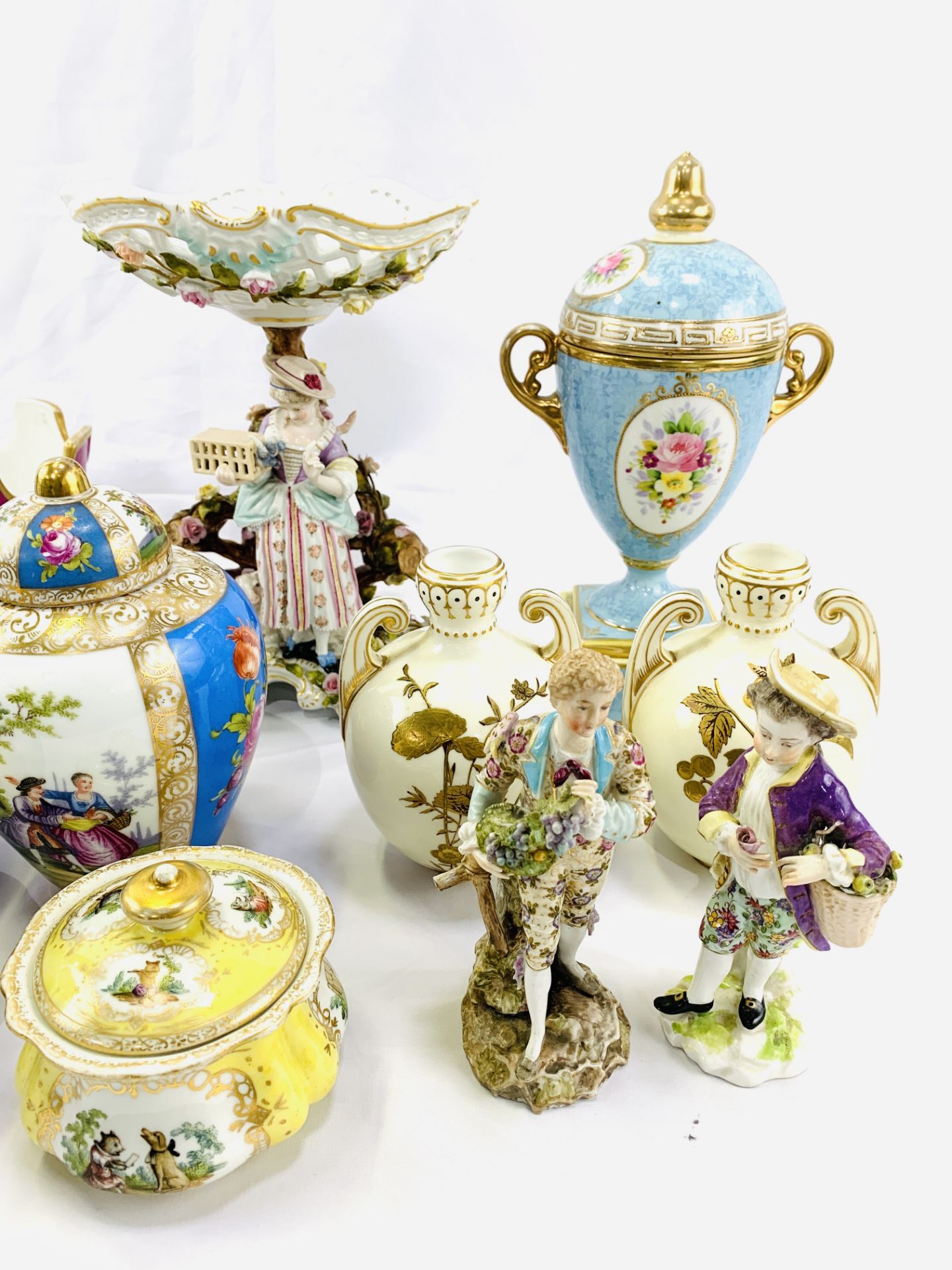 Collection of Dresden and Meissen porcelain - Image 9 of 9