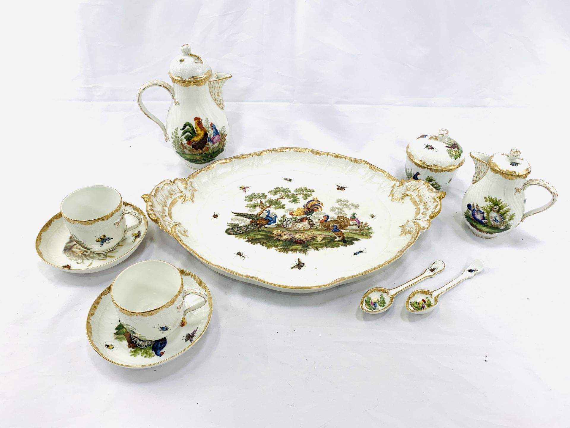 Mid-19th Century Berlin porcelain tea set