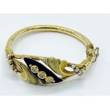 Victorian 14ct gold bangle