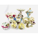 Collection of Dresden and Meissen porcelain