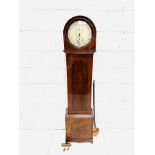 Flame mahogany longcase regulator clock