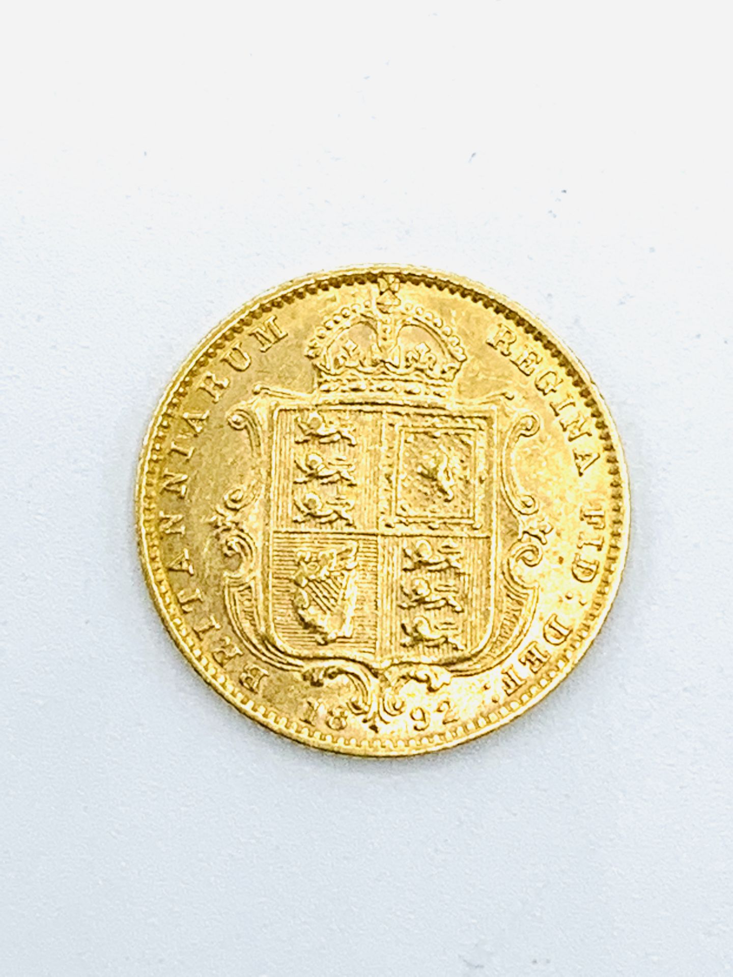 1892 gold half sovereign - Image 2 of 2