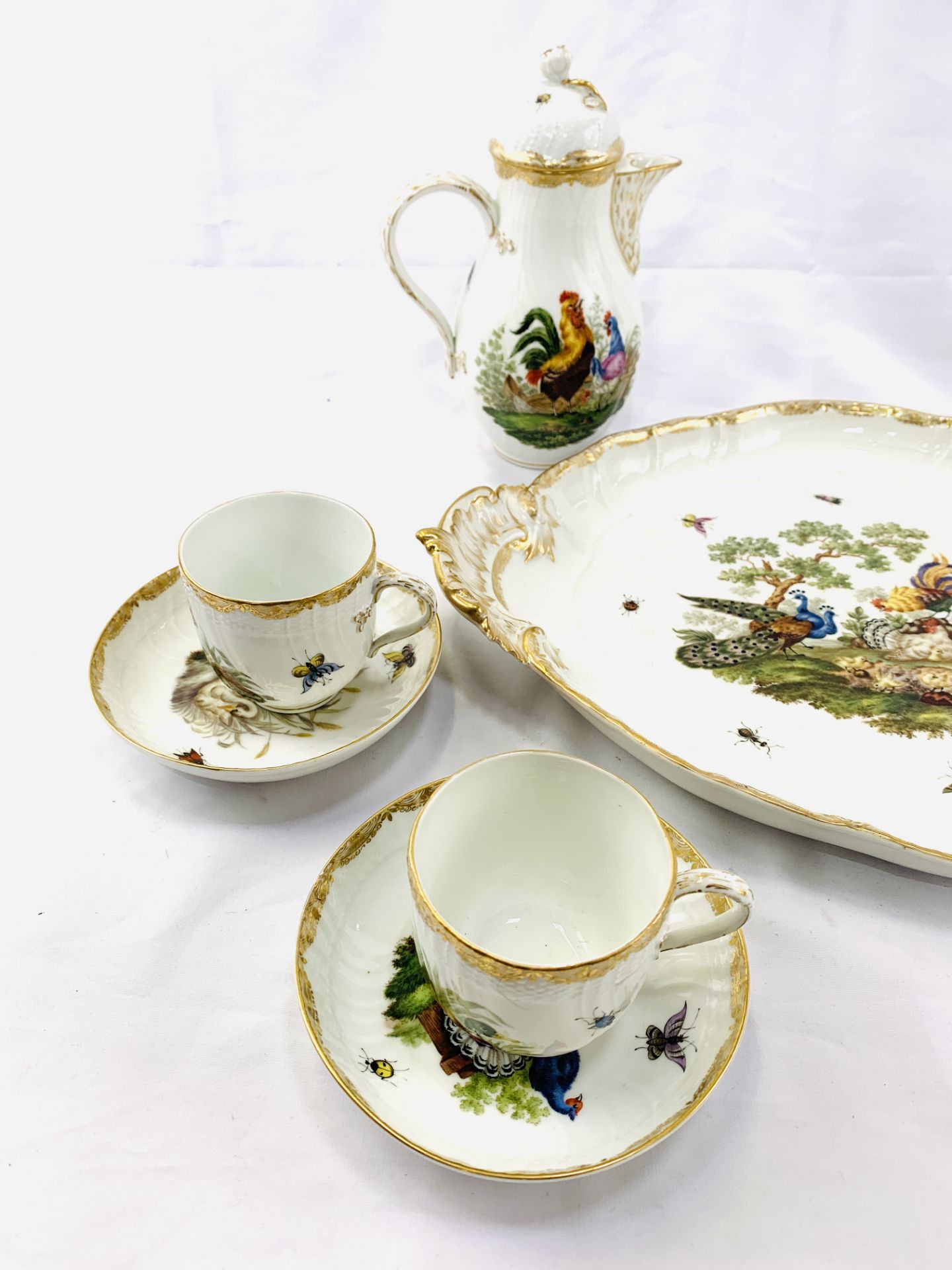 Mid-19th Century Berlin porcelain tea set - Image 3 of 10