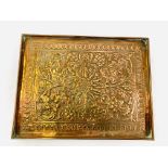 Copper tray by Keswick School of Industrial Arts