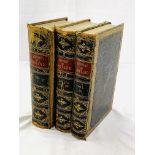 The History of England by Hume, Smollett & Nolan, in 3 volumes bound in full leather