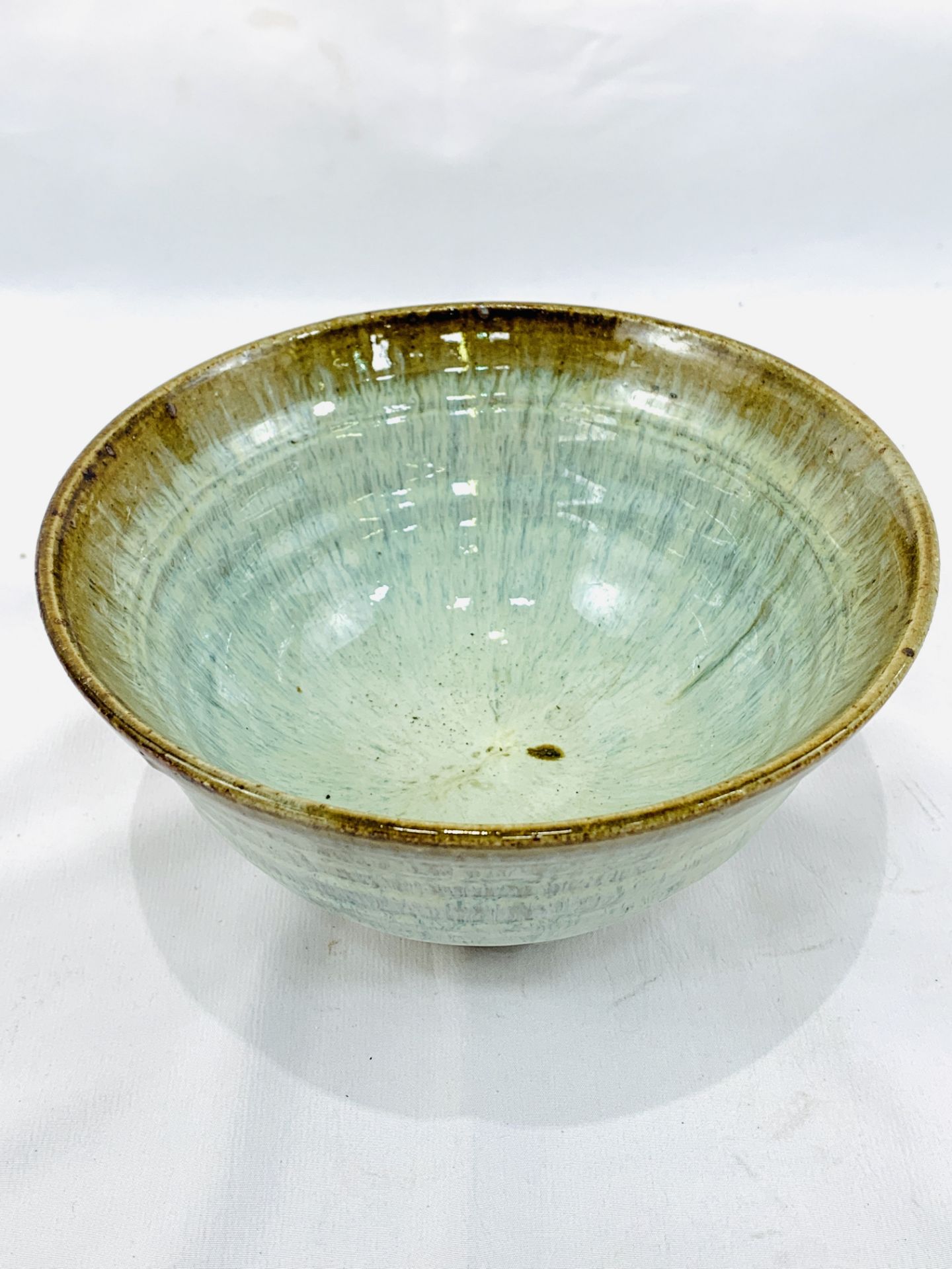 Art pottery glazed bowl - Image 4 of 4