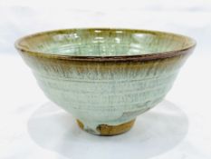 Art pottery glazed bowl