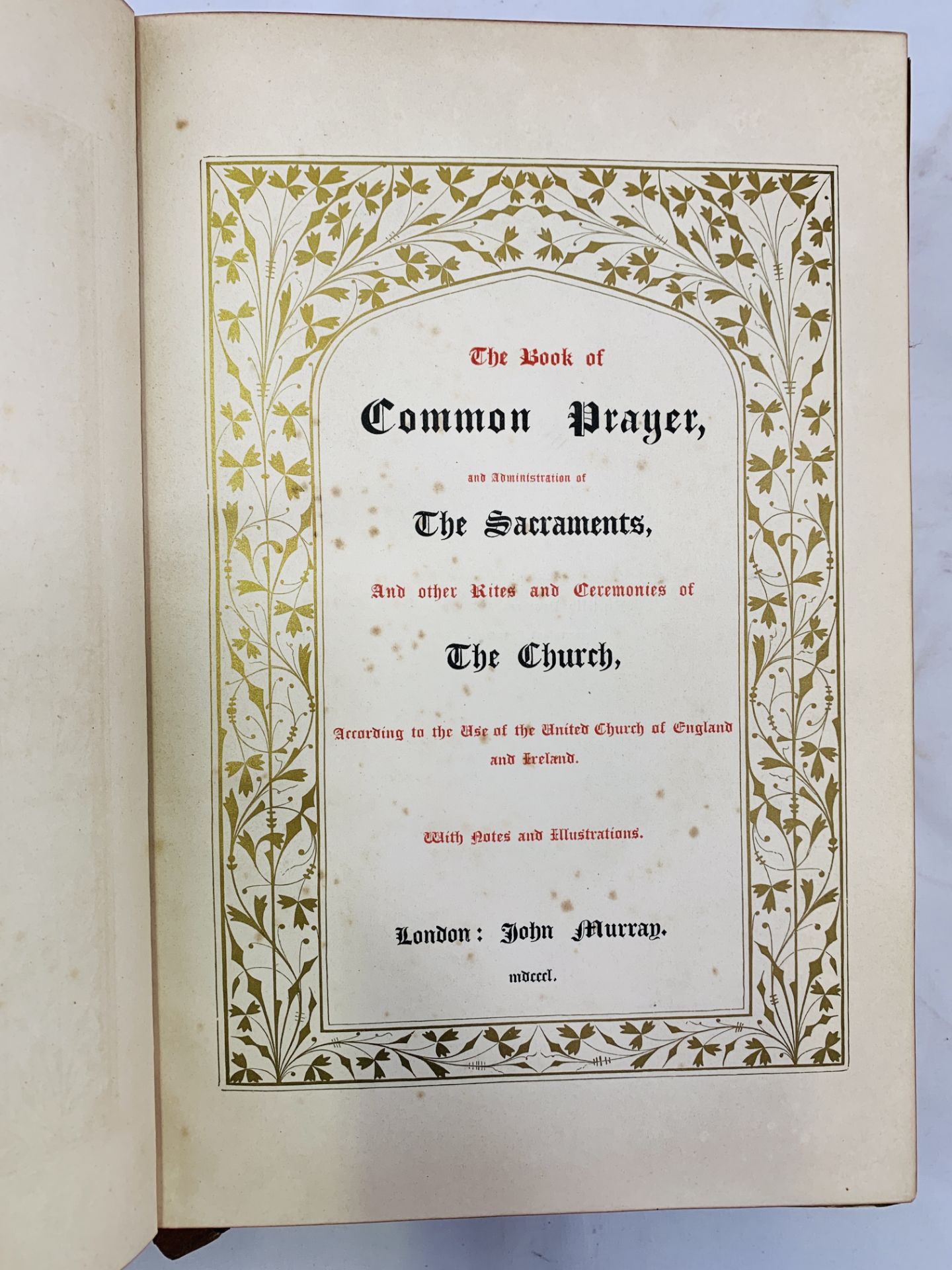 The Book of Common Prayer, 1850 - Image 2 of 4