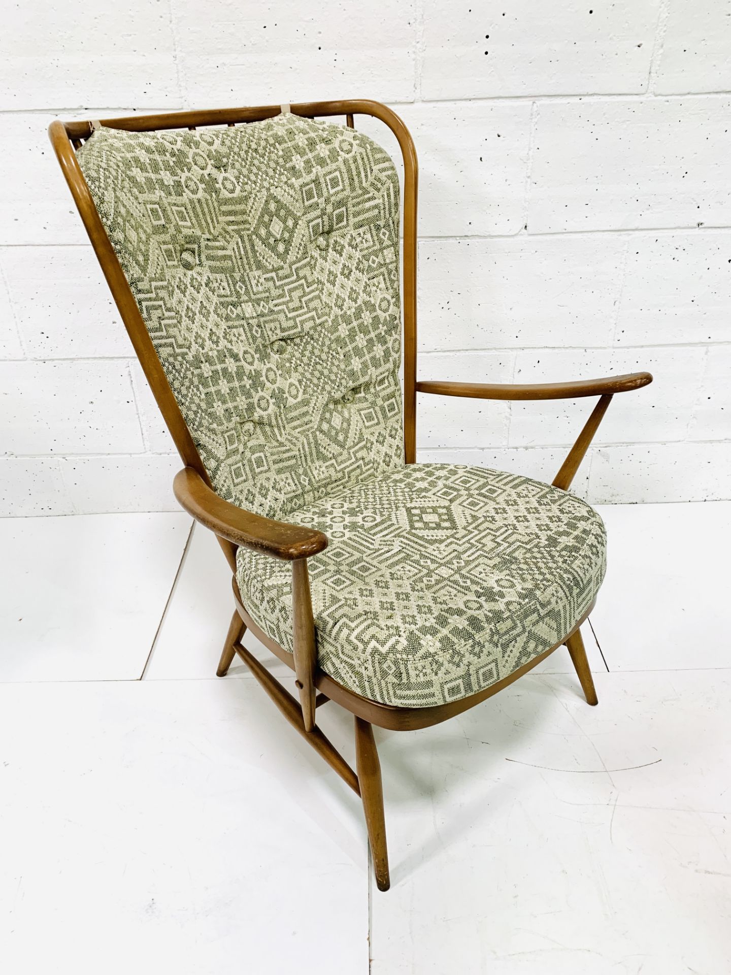 Ercol high back open armchair