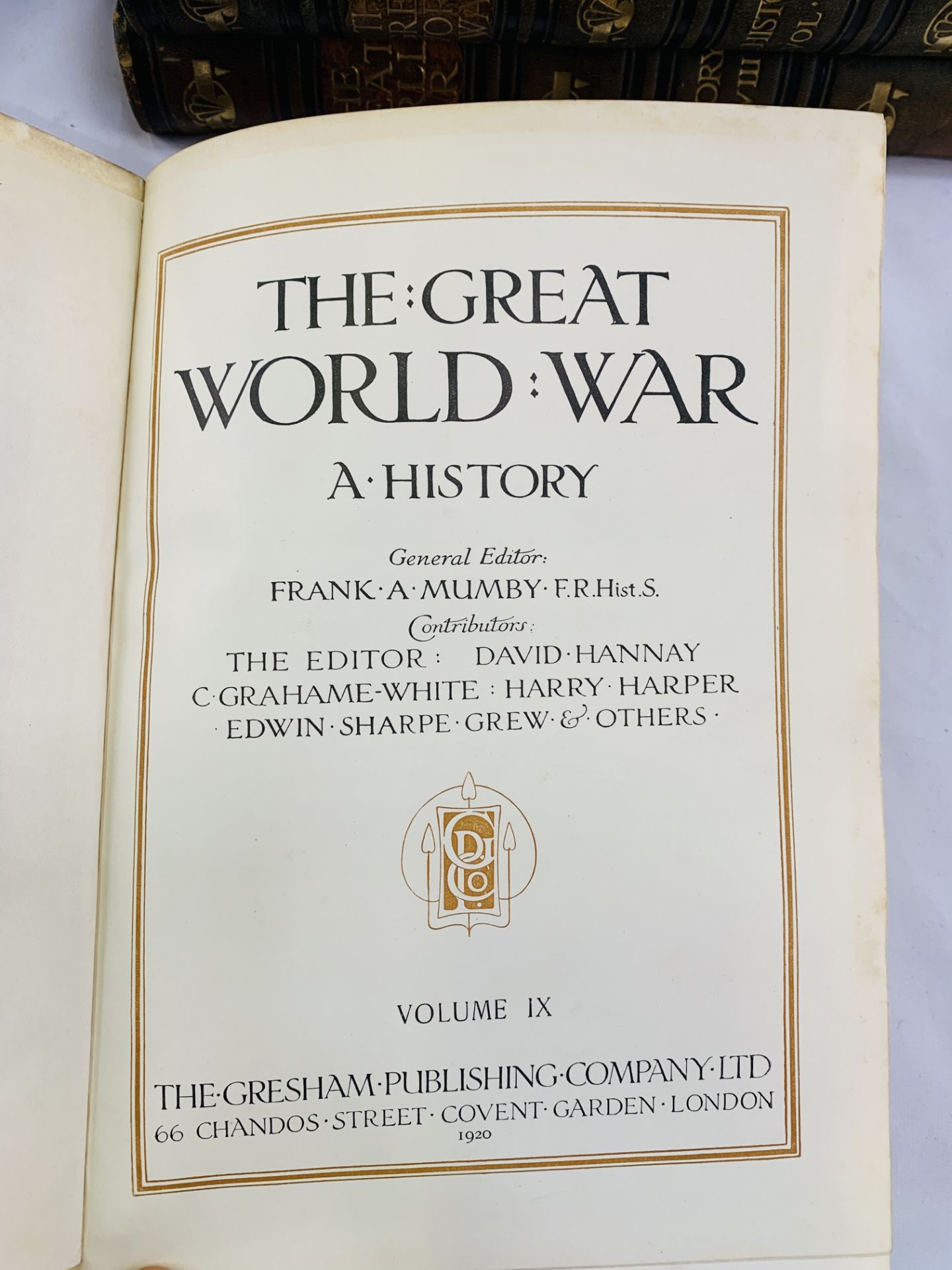 Great World War edited by Frank Mumby in nine volumes - Image 2 of 3