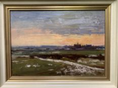 A framed oil on board signed F Rosquin