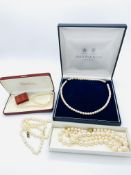 String of Mappin & Webb pearls and 5 others