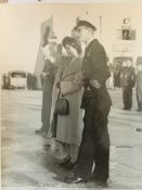 Three original black and white photographs of the then Princess Elizabeth taken in Malta, 1950/51