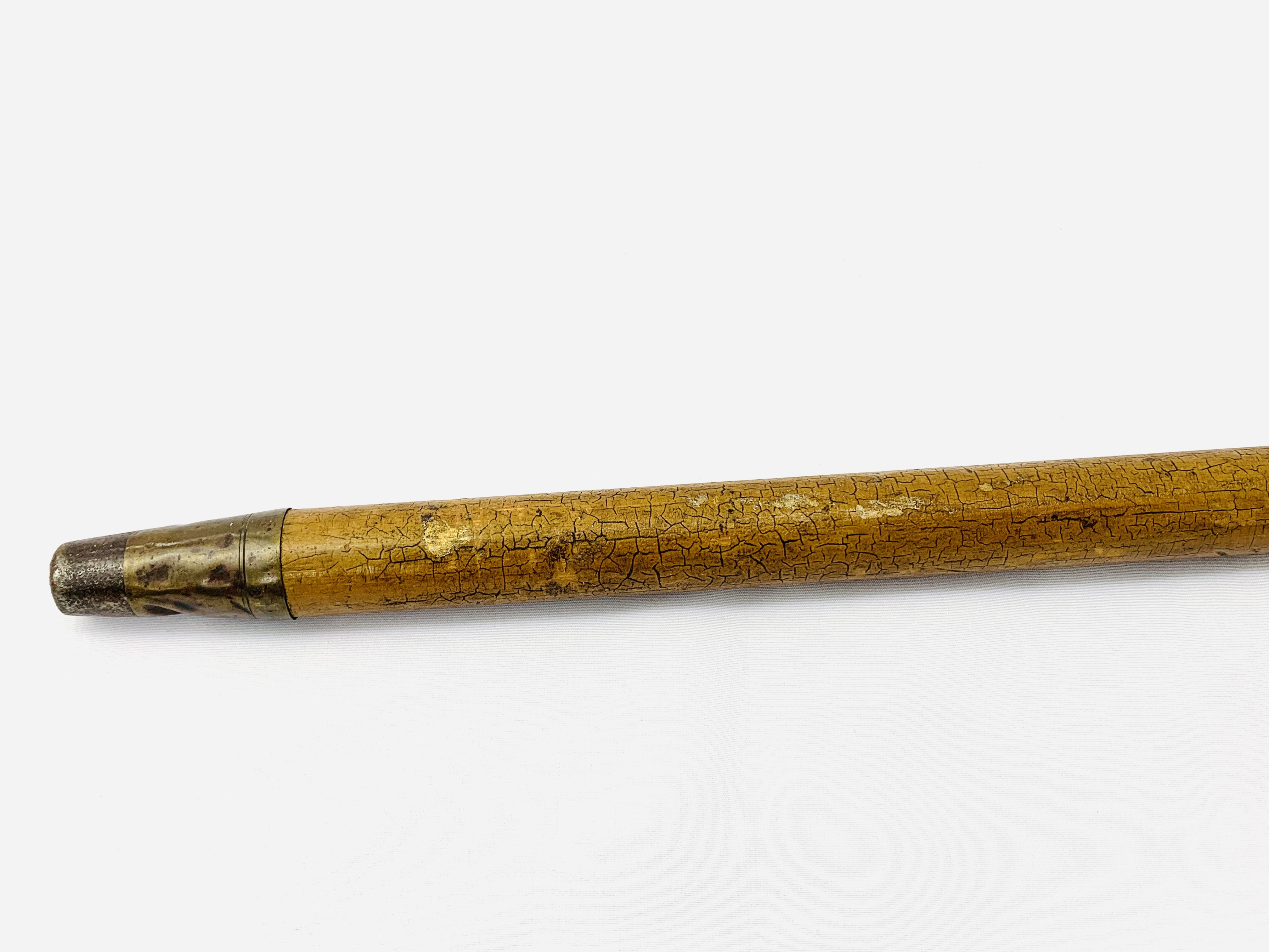 Malacca cane with hallmarked silver top - Image 3 of 4