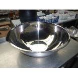 Large stainless steel mixing bowl