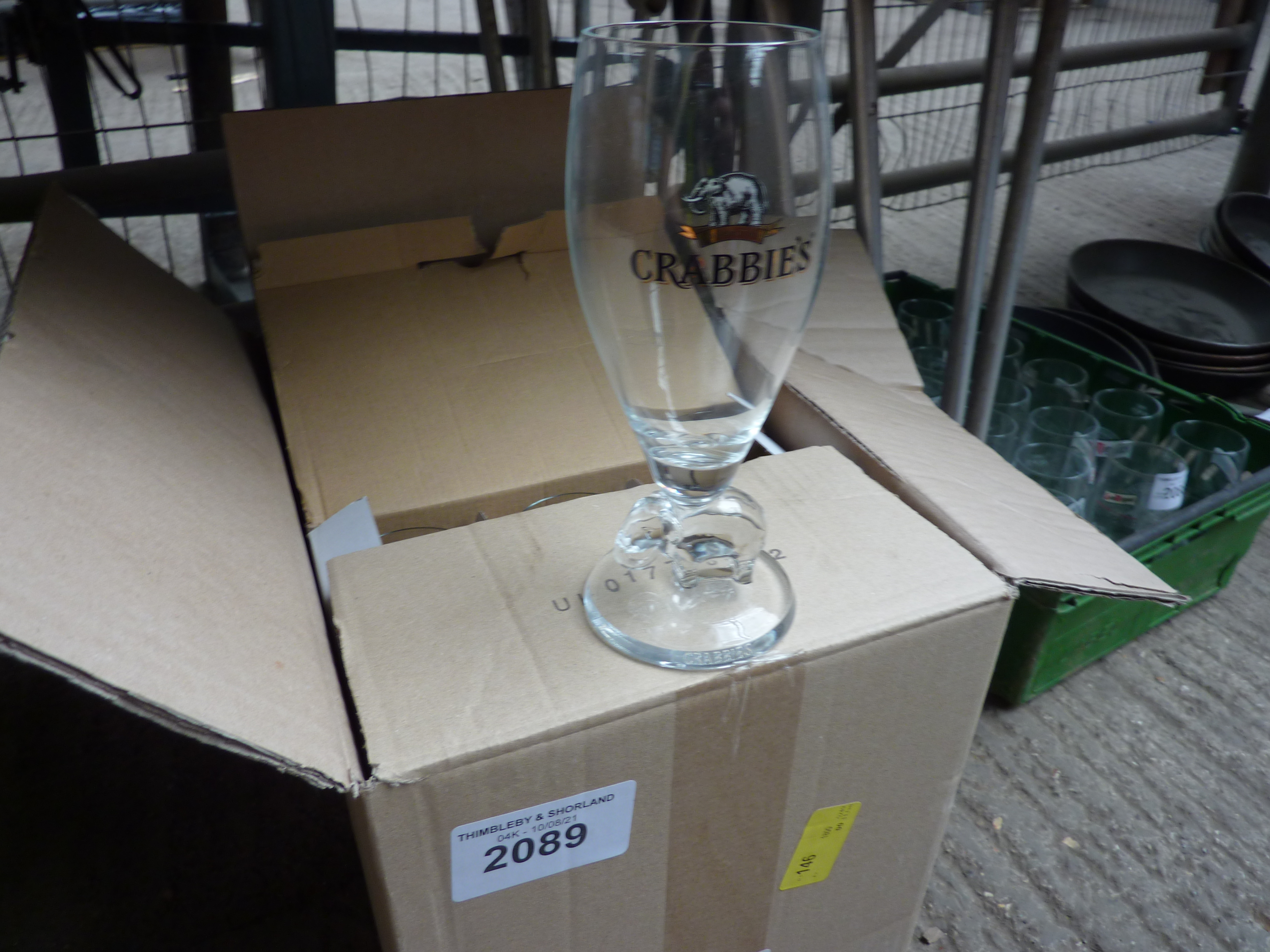 Twenty four pint glasses