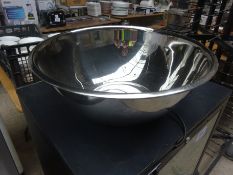 Stainless steel mixing bowl, 46cms.