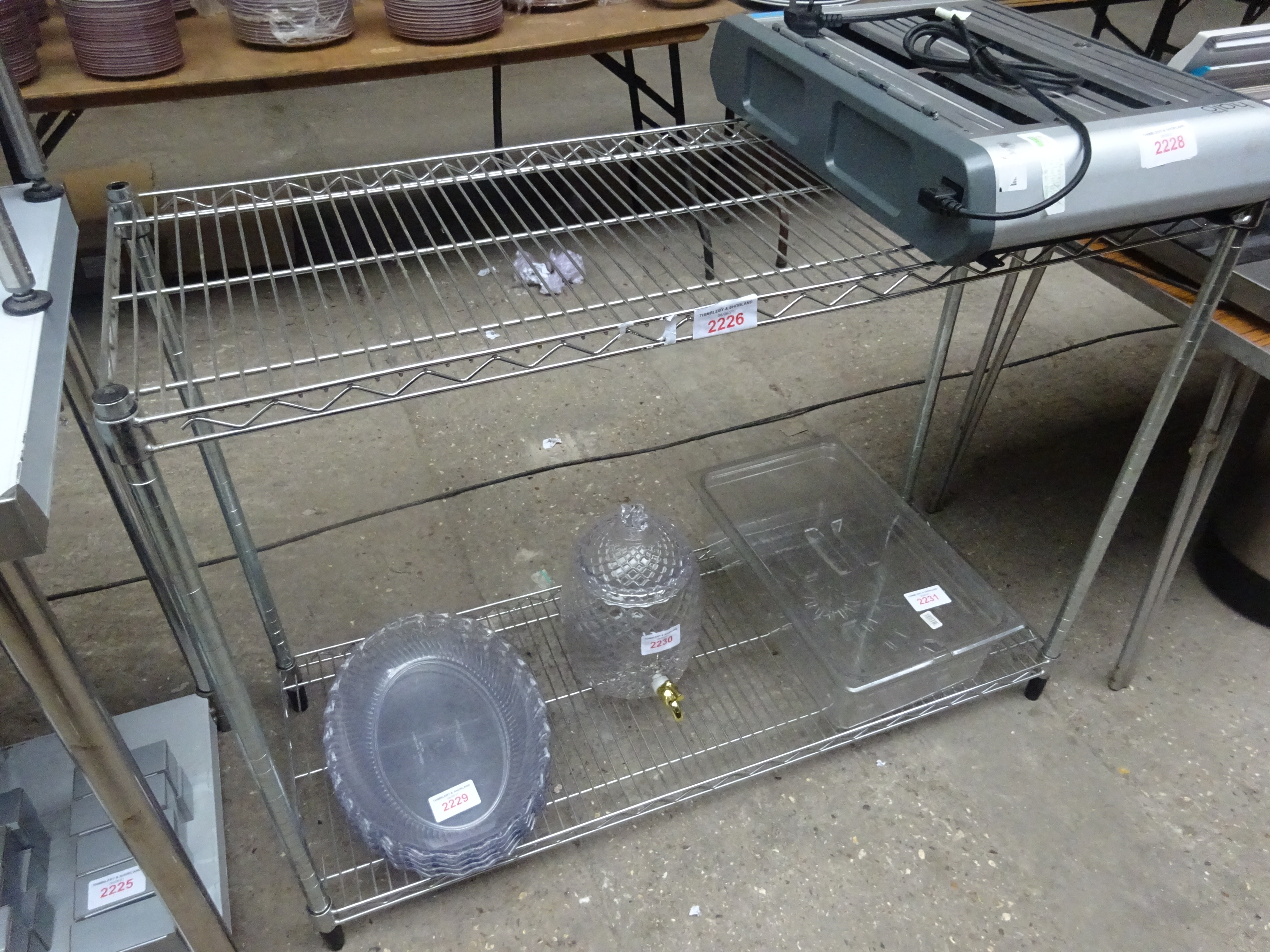 Two tier wire rack