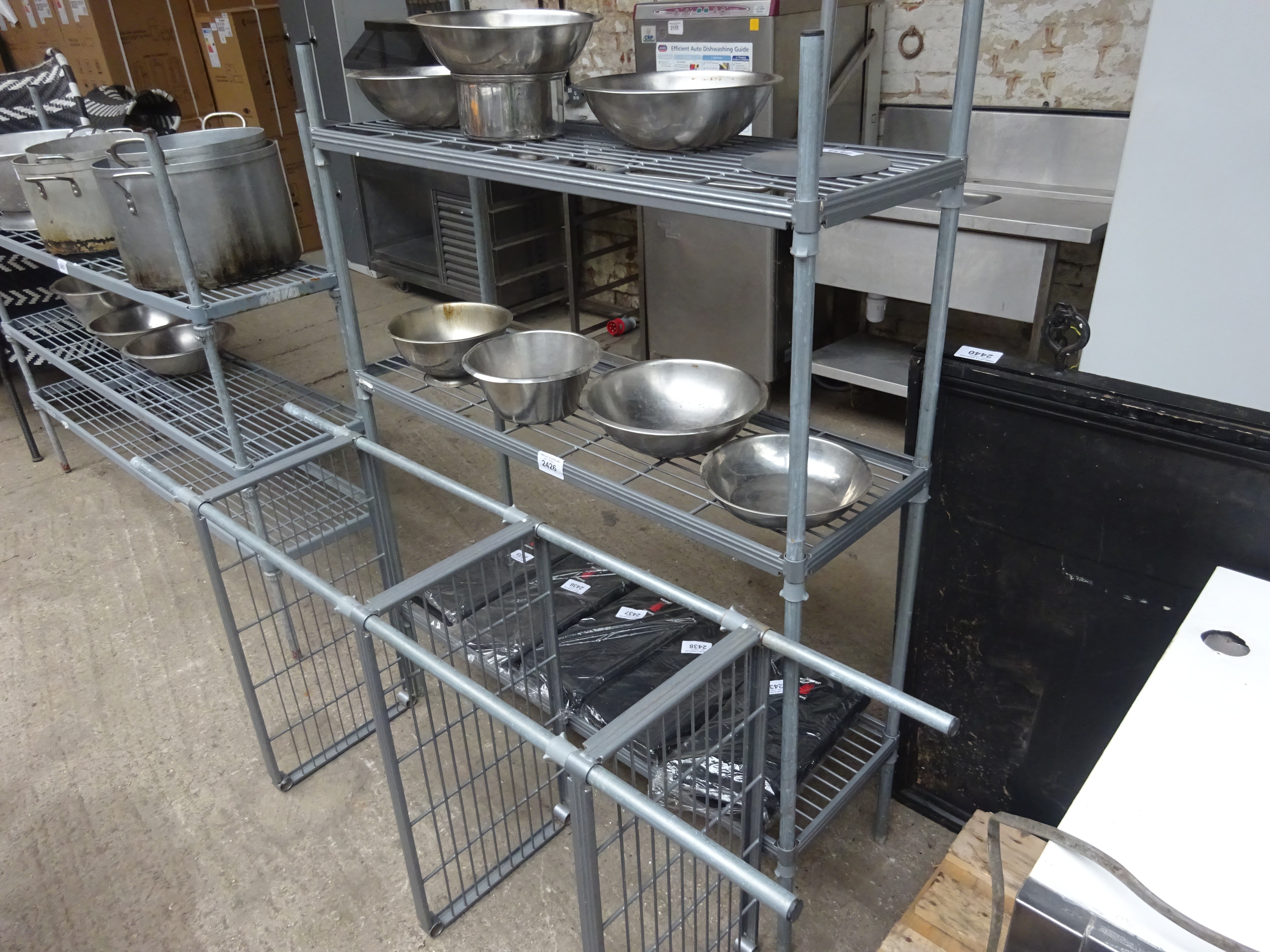 Three tier wire rack