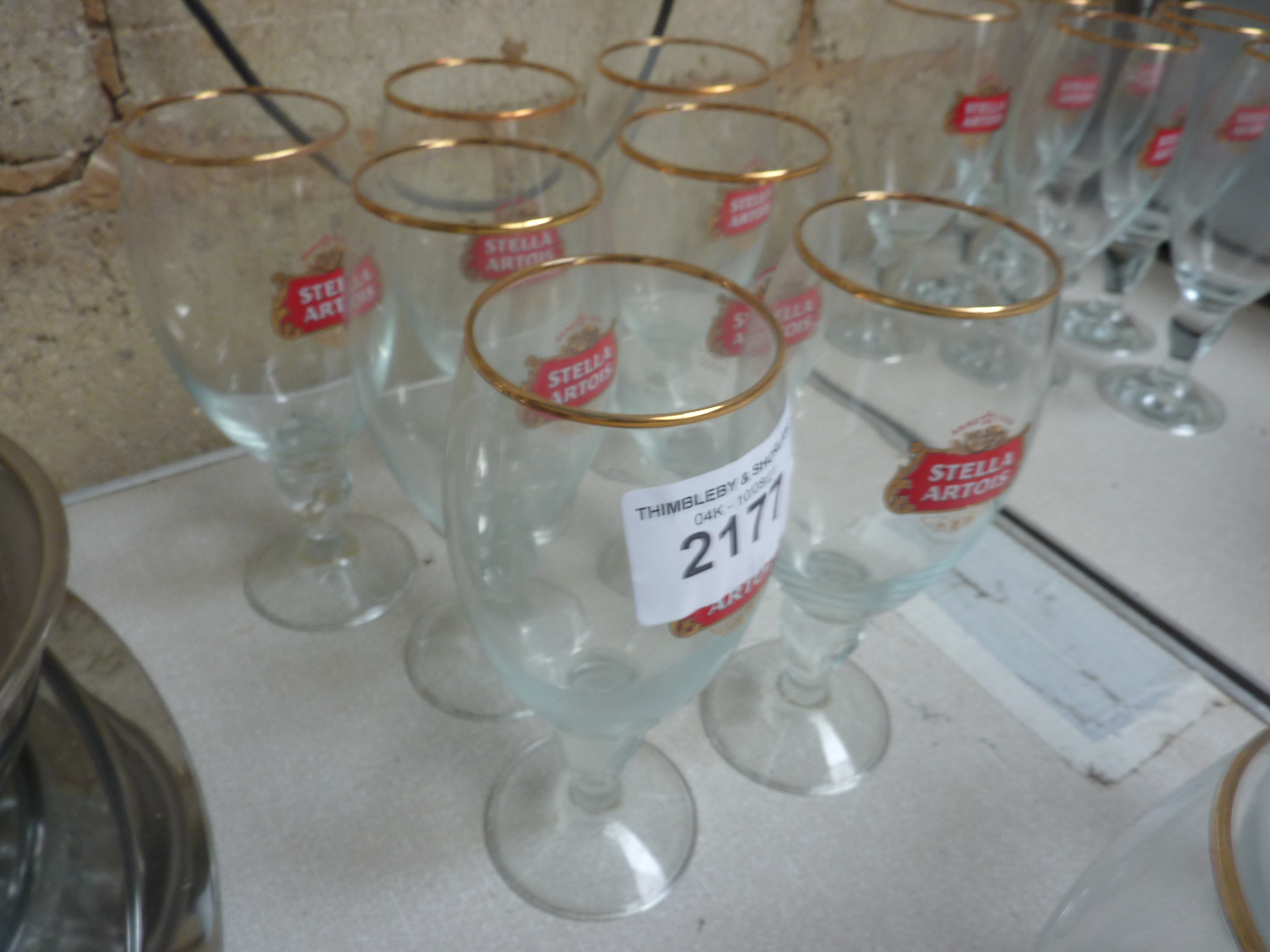 Seven Stella glasses