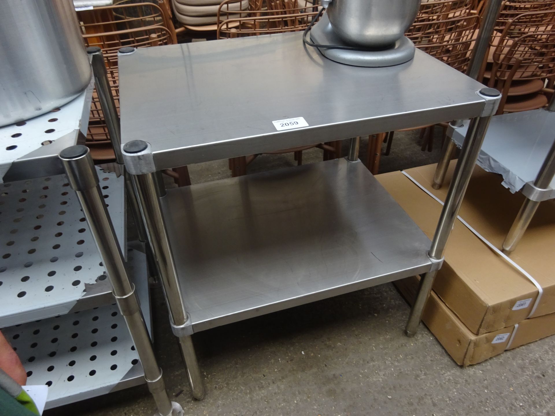 Two tier preparation table