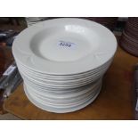 19 plates of various sizes