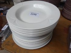19 plates of various sizes