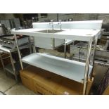 Diaminox single drainer sink