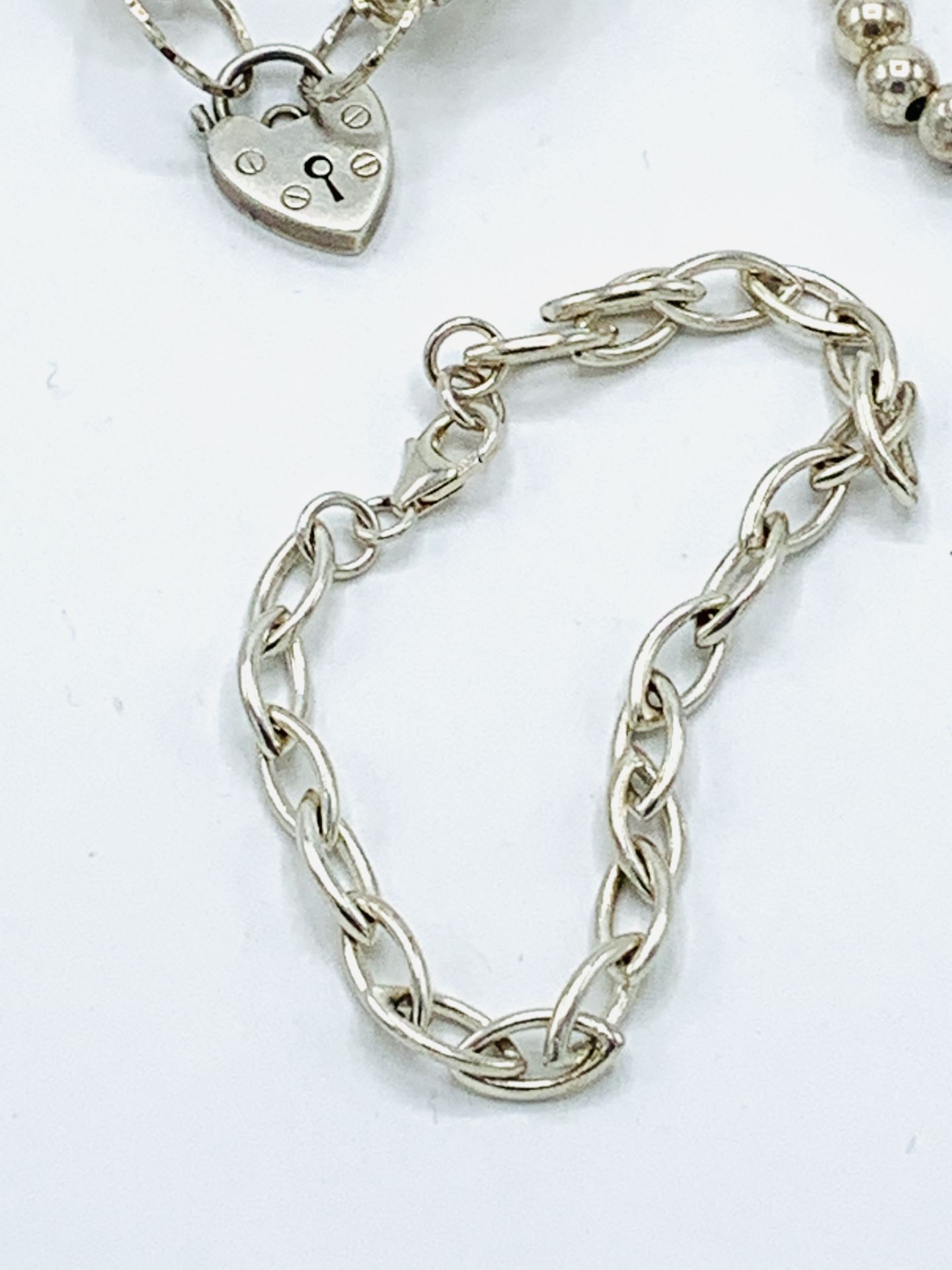 Three 925 silver bracelets - Image 4 of 4
