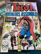 Large selection of assorted comics including Marvel and DC, mainly from the 1980s