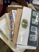 Nine album stamp collection