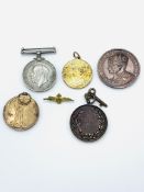 A collection of WW1 and other medals