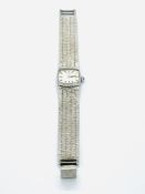 Rotary ladies' wrist watch with hallmarked silver case and strap