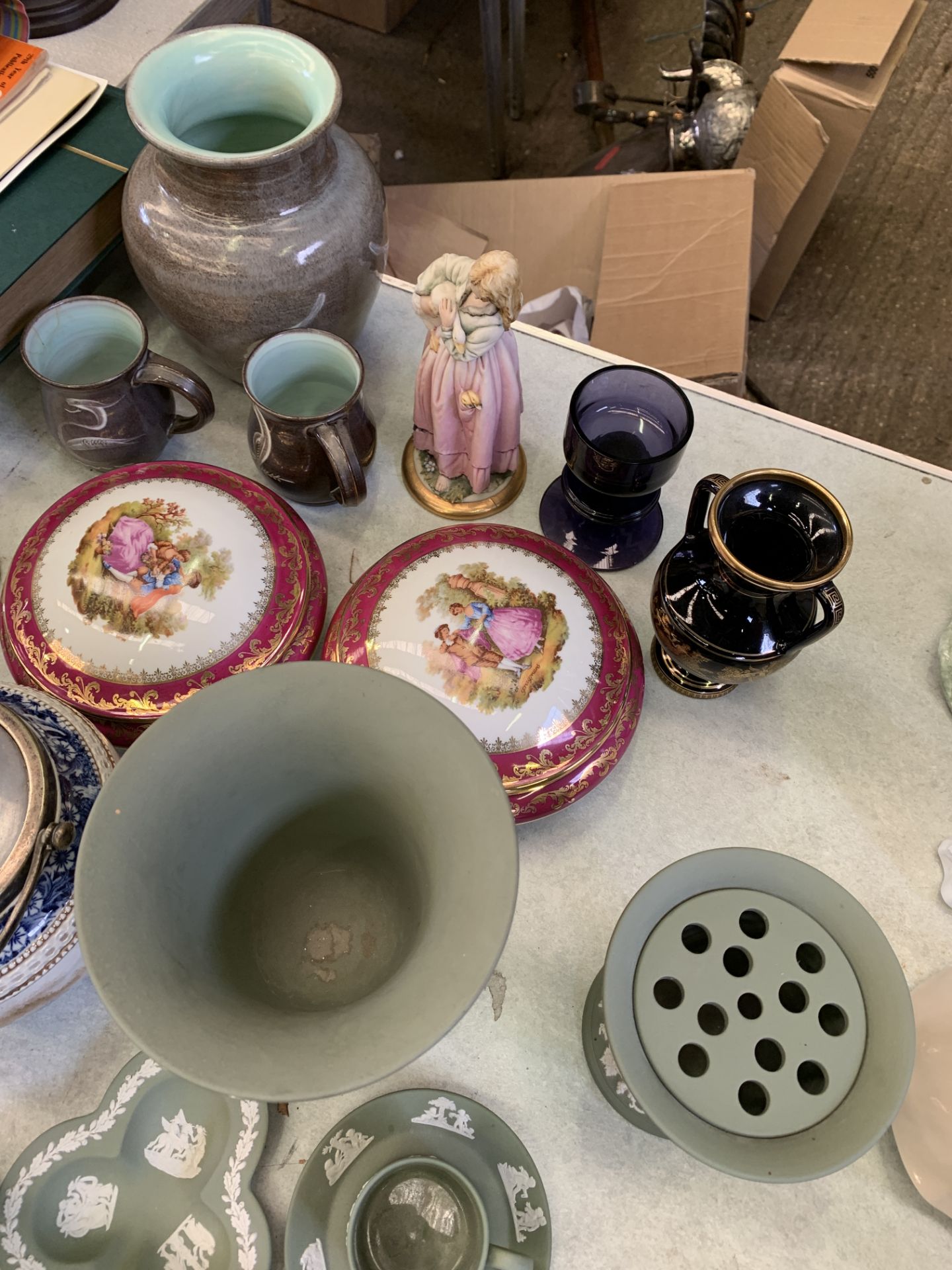 Six items of Wedgwood Jasperware, and other china, including Limoges - Image 5 of 5