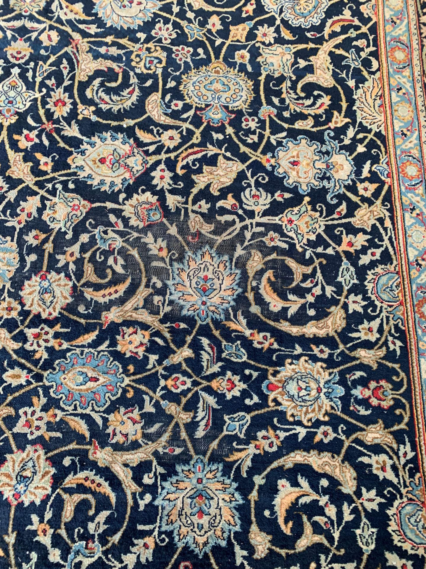 Blue ground wool rug - Image 2 of 2