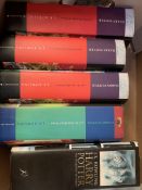 Five Harry Potter first edition books
