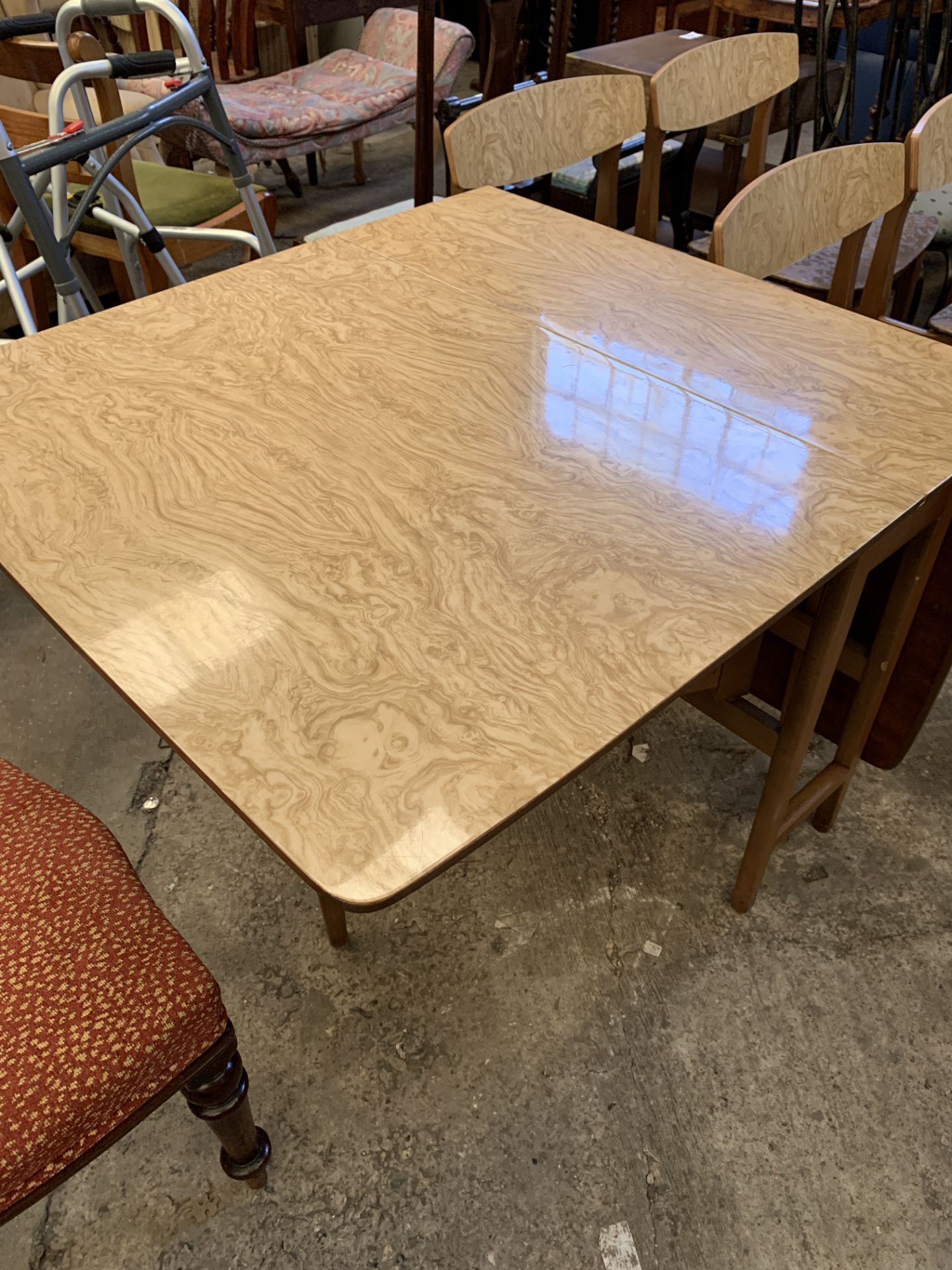 1950/60's formica top gate leg table