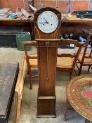 Oak cased 'grandmother' clock, in going order