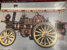 A Bandai model steam traction engine