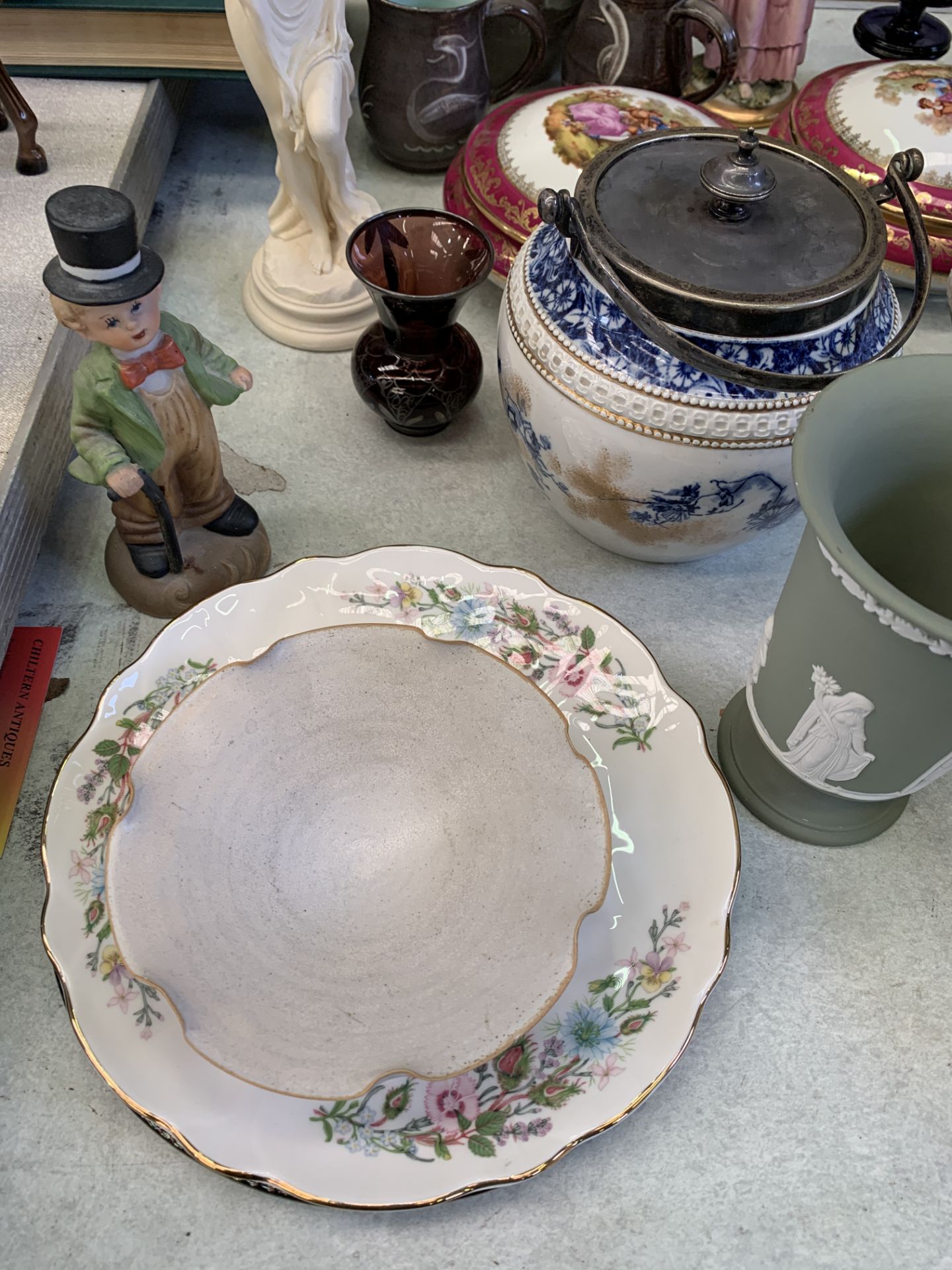 Six items of Wedgwood Jasperware, and other china, including Limoges - Image 3 of 5