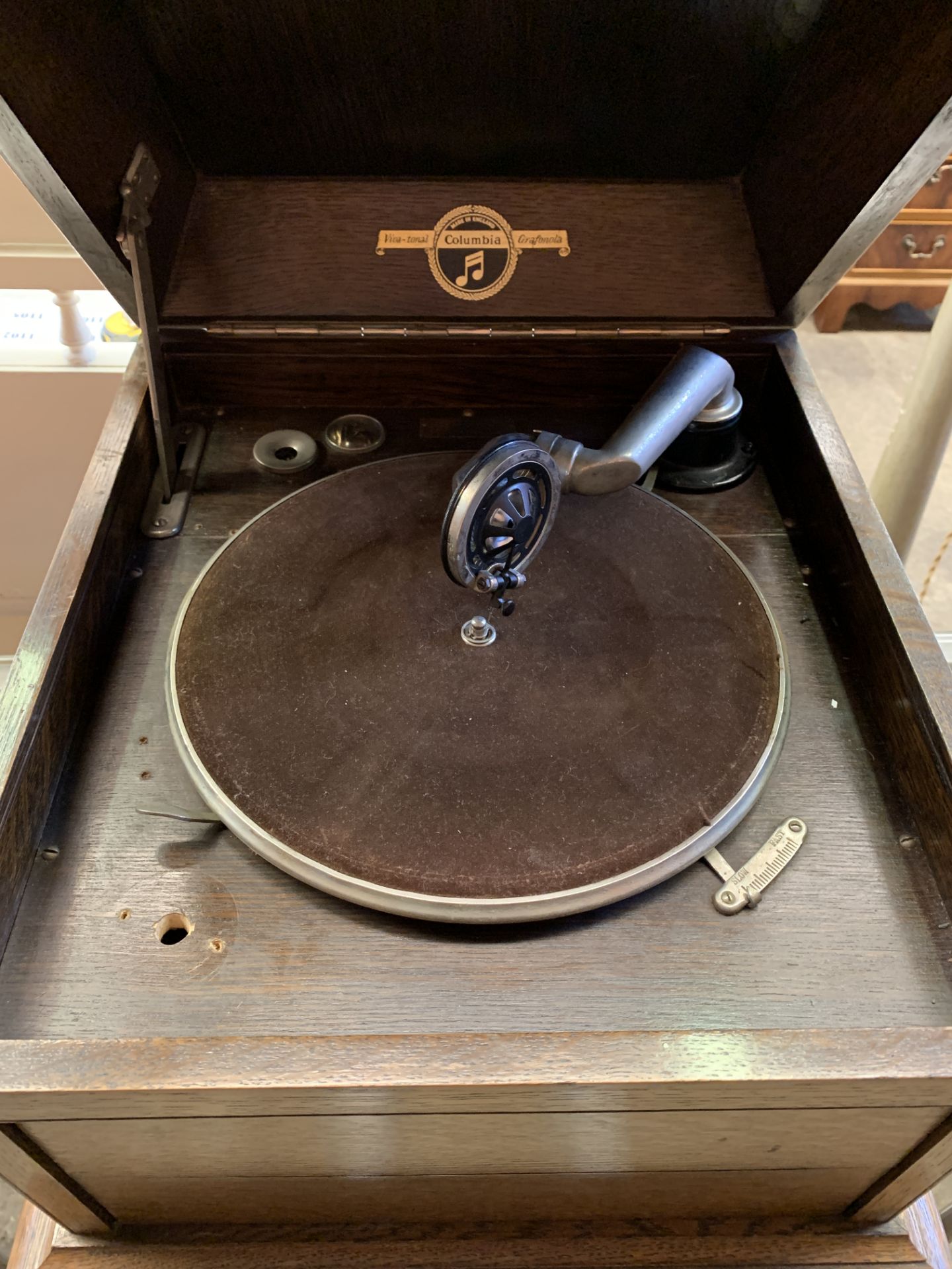 Columbia Viva-Tonal Grafonola gramophone - Bild 2 aus 4