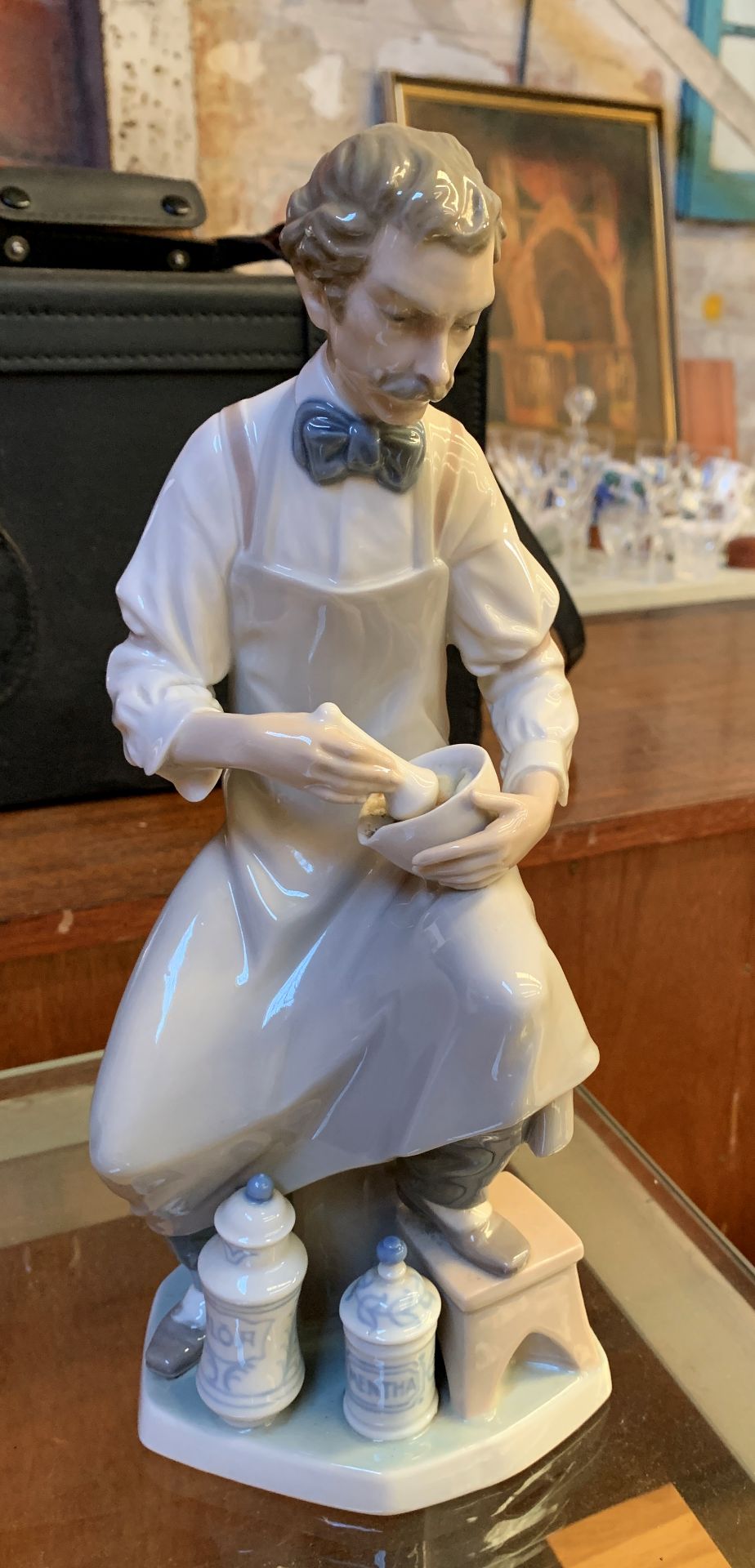 Glazed Lladro figurine 'The Pharmacist' - Image 2 of 3