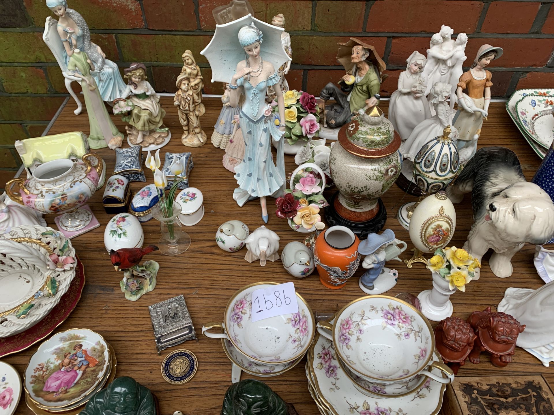 Quantity of china ornaments including Royal Doulton and Coalport