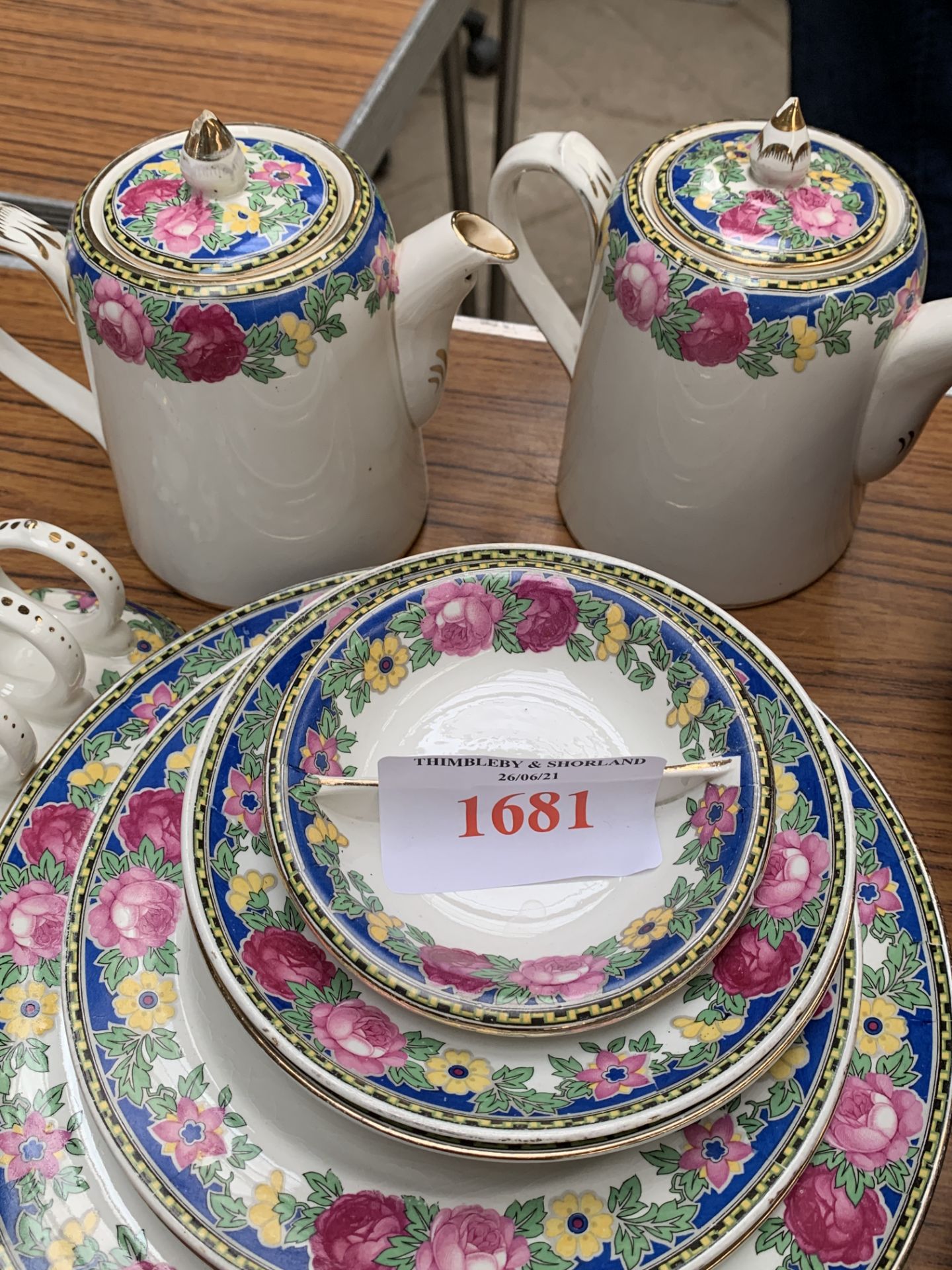 Booth's china part breakfast set and other items including a ladies' hunting crop - Image 6 of 9