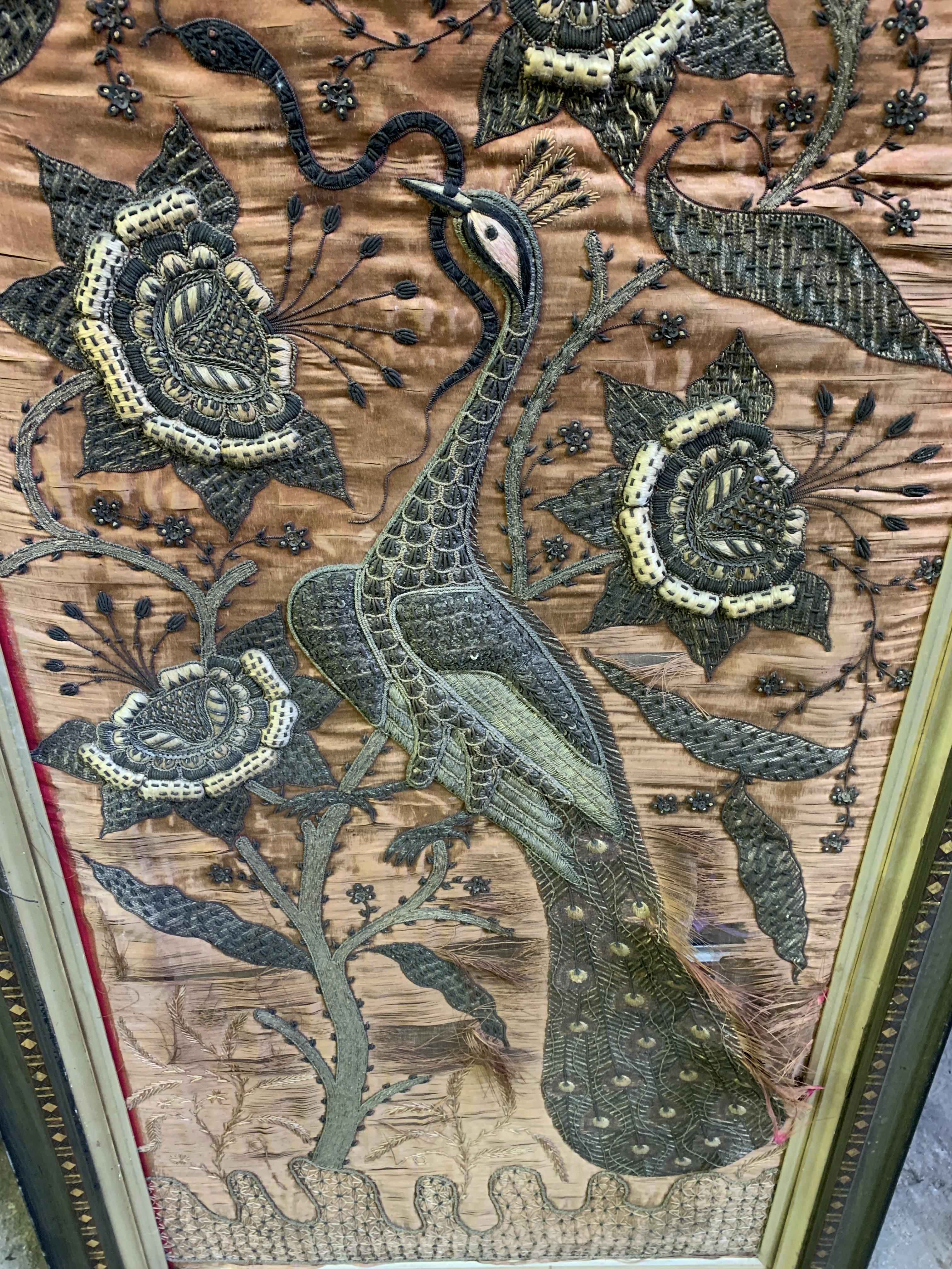 Framed silk tapestry - Image 2 of 3