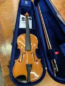 Violin by Andrew Keller in case with bow (P&H London)